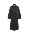 Harris Wharf London Coat With Belt At The Waist In Gray