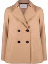 Harris Wharf London Pressed-wool Blazer In Brown