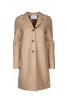 Harris Wharf London Women Boxy Coat Light Pressed Wool In Neutral