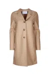 Harris Wharf London Women Boxy Coat Light Pressed Wool In Neutral
