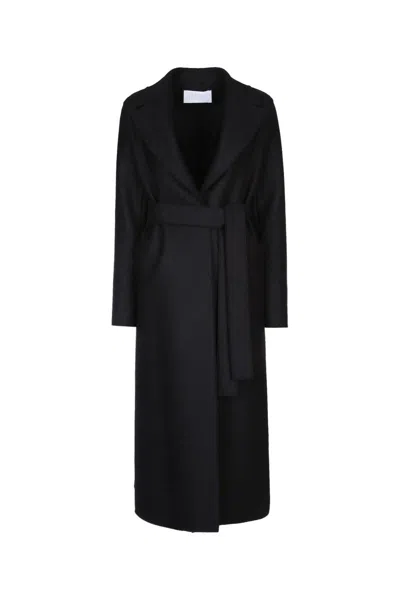 Harris Wharf London Coats In Black