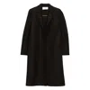 Harris Wharf London Chester Button-fastening Pocket Coat In Black