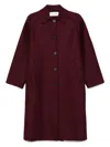 Harris Wharf London Wool Single-breasted Coat In Red