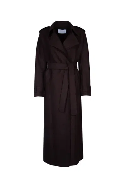 Harris Wharf London Coats In Brown