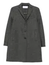 Harris Wharf London Button-front Pocket Coat In Gray