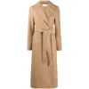 Harris Wharf London Wrap-around Virgin Wool Coat In Neutrals