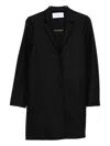 Harris Wharf London Cocoon Virgin-wool Coat In Black