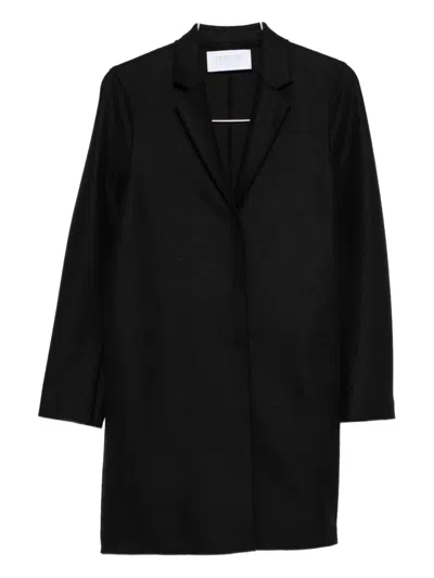 Harris Wharf London Cocoon Virgin-wool Coat In Black