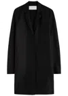 Harris Wharf London Single-breasted Midi Coat In Black