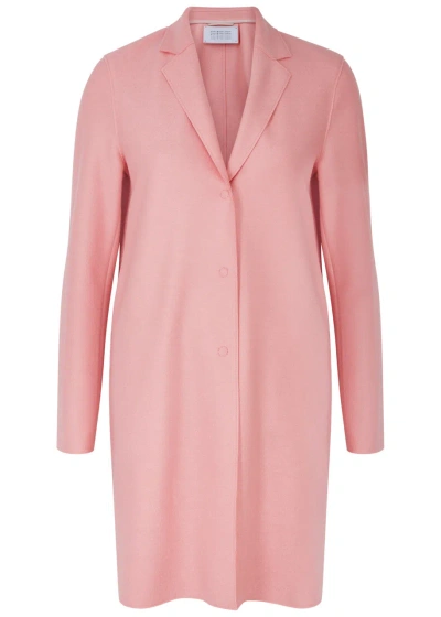 Harris Wharf London Cocoon Wool-felt Coat In Pink