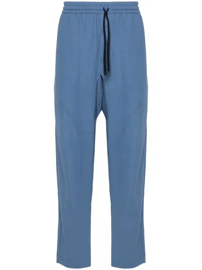 Harris Wharf London Comfort Tapered Trousers In Blue