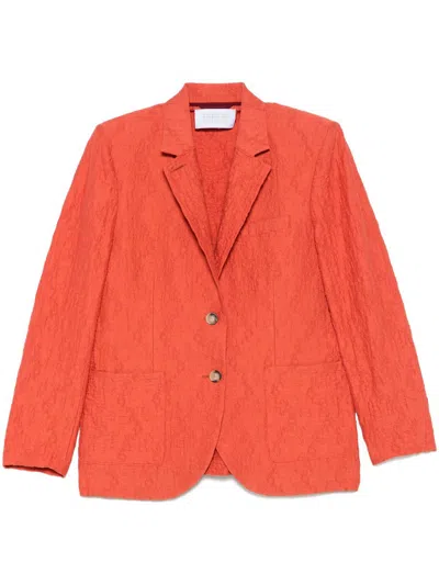 HARRIS WHARF LONDON HARRIS WHARF LONDON COTTON BLEND BLAZER JACKET