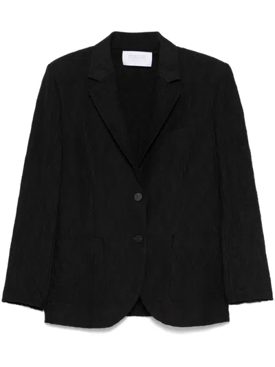 Harris Wharf London Cotton Blend Blazer Jacket In Black