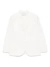 Harris Wharf London Cotton Blend Blazer Jacket In White