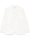 Harris Wharf London Cotton Blend Blazer Jacket In White