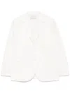 Harris Wharf London Cotton Blend Blazer Jacket In White