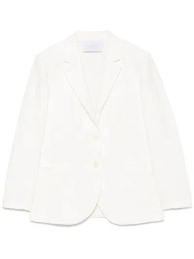HARRIS WHARF LONDON COTTON BLEND BLAZER JACKET