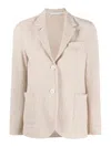 Harris Wharf London Cotton Blend Single-breasted Jacket In Neutral