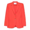 Harris Wharf London Crinkled Shoulder-pads Blazer