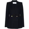 Harris Wharf London Double Breasted Jacket With Vichy Pattern In Wool Blend