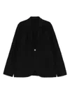 Harris Wharf London Crinkled Blazer In Black