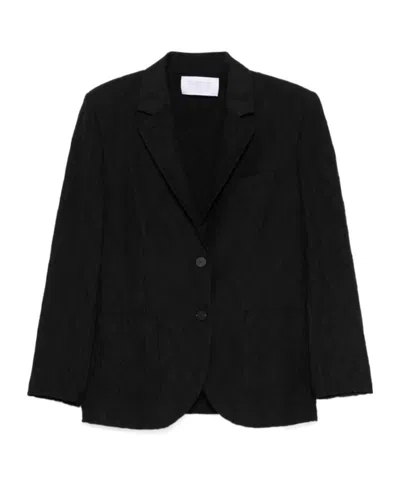 HARRIS WHARF LONDON CRINKLED-FINISH BLAZER