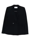 Harris Wharf London Double-breasted Blazer In Blue