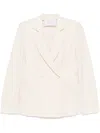 Harris Wharf London Double-breasted Blazer In Neutrals