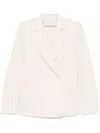Harris Wharf London Double-breasted Blazer In Neutrals