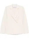 Harris Wharf London Double-breasted Blazer In White