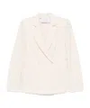 Harris Wharf London Double-breasted Blazer In White
