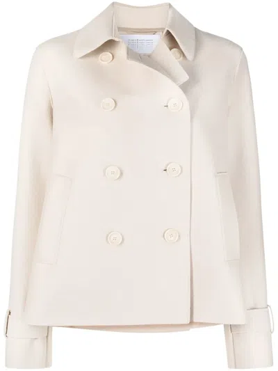 Harris Wharf London Double-breasted Button Jacket In Neutrals