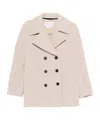 Harris Wharf London Double-breasted Jacket In Neutral