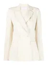 Harris Wharf London Single-breasted Blazer Jacket Chest Pocket In White