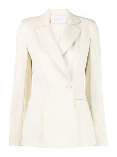 Harris Wharf London Double-breasted Jacket In White