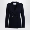 Harris Wharf London Double Breasted Jacket With Vichy Pattern In Wool Blend