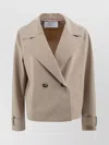 HARRIS WHARF LONDON DOUBLE-BREASTED TAILORED BLAZER ADJUSTABLE CUFFS