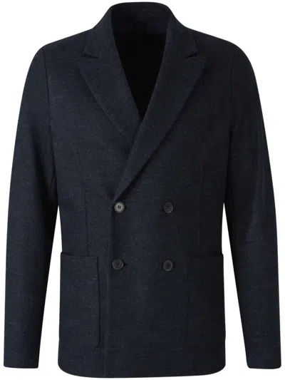 HARRIS WHARF LONDON DOUBLE-BREASTED WOOL BLAZER