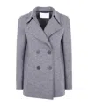 Harris Wharf London Women Peacoat Pressed Wool In Blue