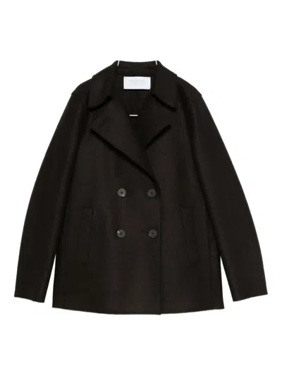 Harris Wharf London Double-breasted Wool Coat In Gold