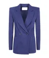 Harris Wharf London Houndstooth-pattern Wool Blazer In Blue