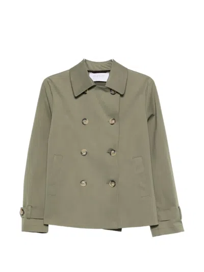 Harris Wharf London Double-breasted Jacket In Green