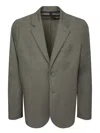 Harris Wharf London Dove Grey Rayon Jacket In Green
