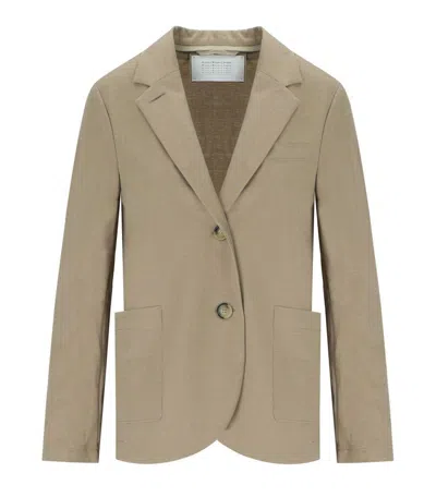 HARRIS WHARF LONDON HARRIS WHARF LONDON DOVE GREY SINGLE-BREASTED BLAZER