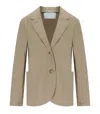 Harris Wharf London Dove Grey Single-breasted Blazer