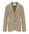 Harris Wharf London Dove Grey Single-breasted Blazer