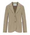 Harris Wharf London Dove Grey Single-breasted Blazer In Beige