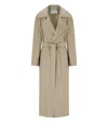 Harris Wharf London Dove Grey Trench In Neutral