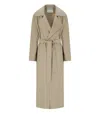 Harris Wharf London Dove Grey Trench In Gray