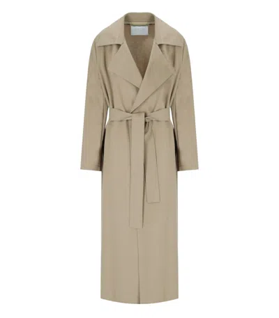 HARRIS WHARF LONDON DOVE GREY TRENCH
